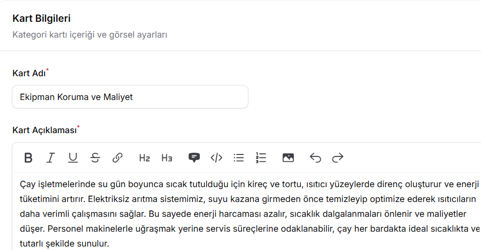 Ekipman Koruma ve Maliyet