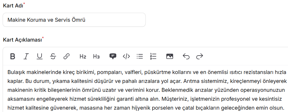 Makine Koruma ve Servis Ömrü