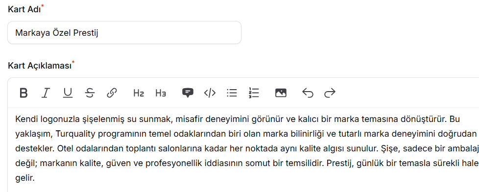 Markaya Özel Prestij