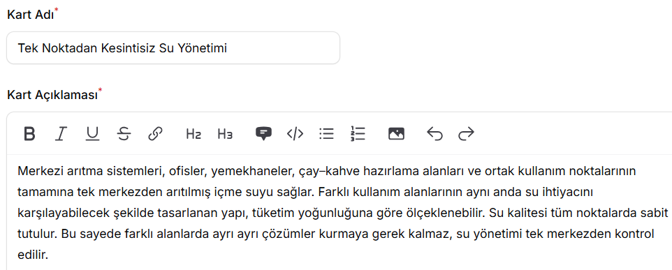 Tek Noktadan Kesintisiz Su Yönetimi