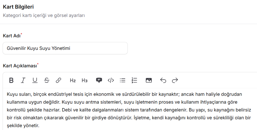 Güvenilir Kuyu Suyu Yönetimi