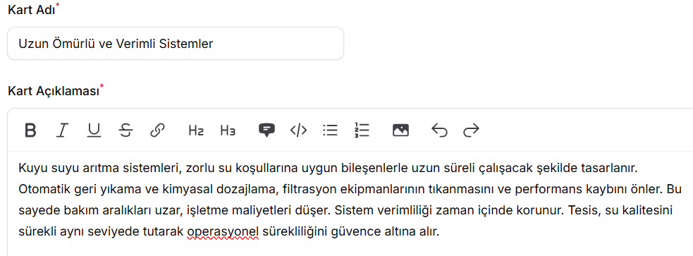 Uzun Ömürlü ve Verimli Sistemler