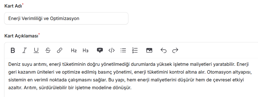 Enerji Verimliliği ve Optimizasyon