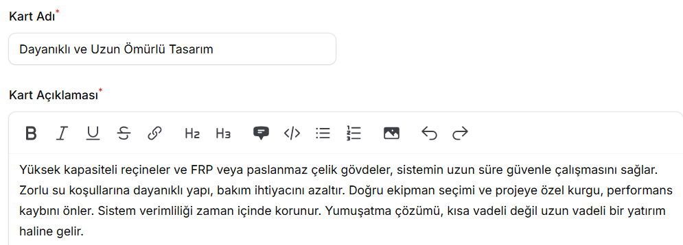 Dayanıklı ve Uzun Ömürlü Tasarım