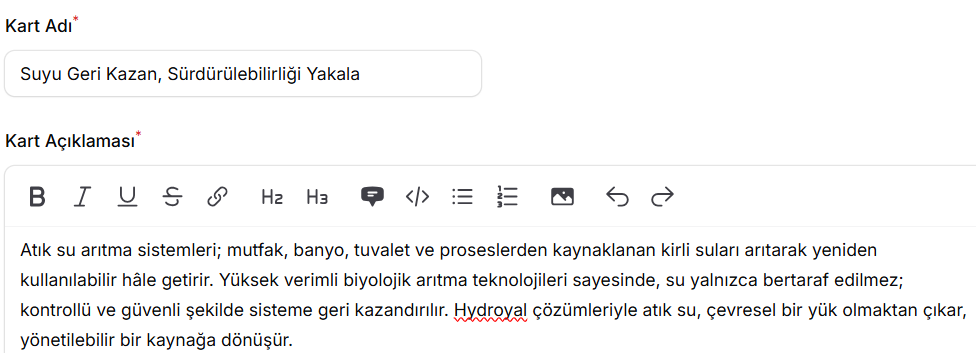 Suyu Geri Kazan, Sürdürülebilirliği Yakala