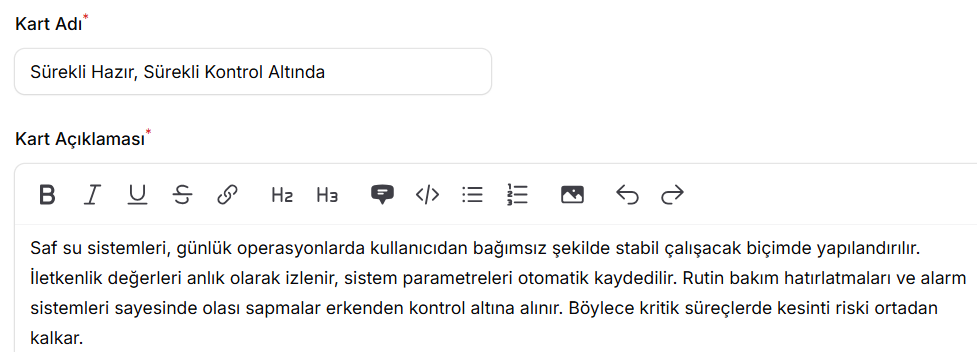 Sürekli Hazır, Sürekli Kontrol Altında