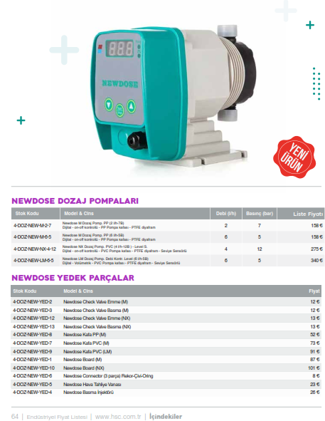 Mikro Dozaj Pompaları