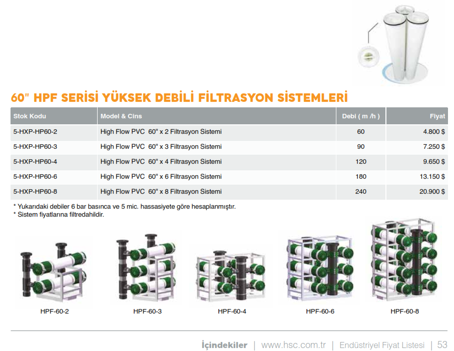 Yüksek Debili Filtrasyon
